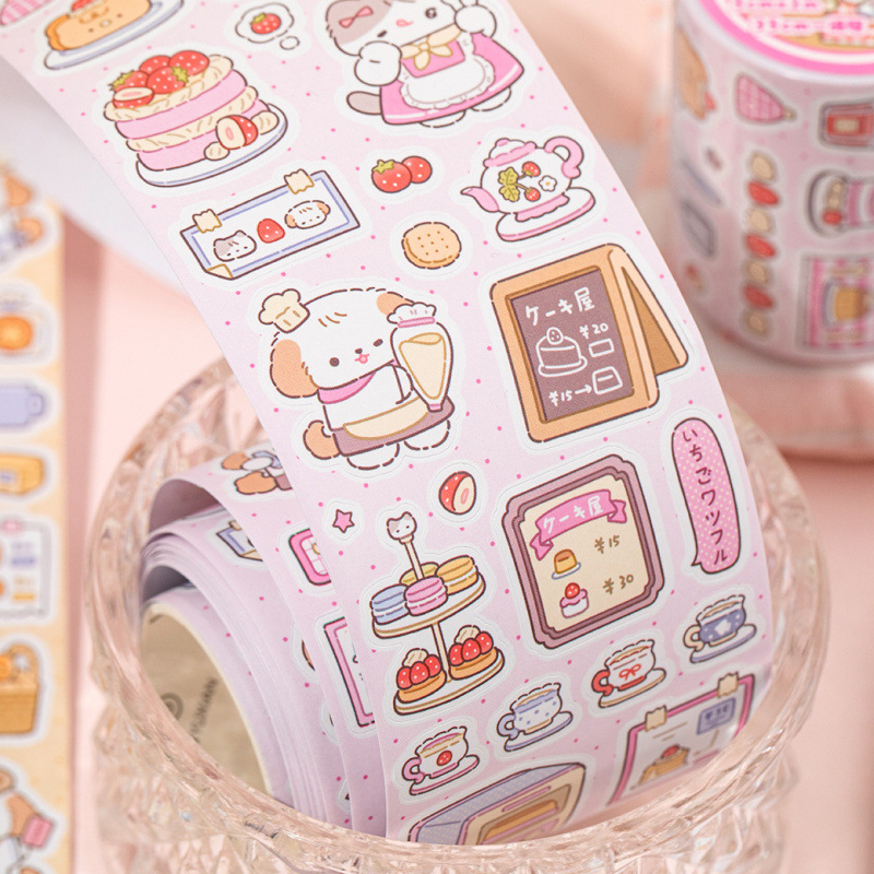 Embellishments For Scrapbooking - 1 Rol Pita Washi Kartun Lucu