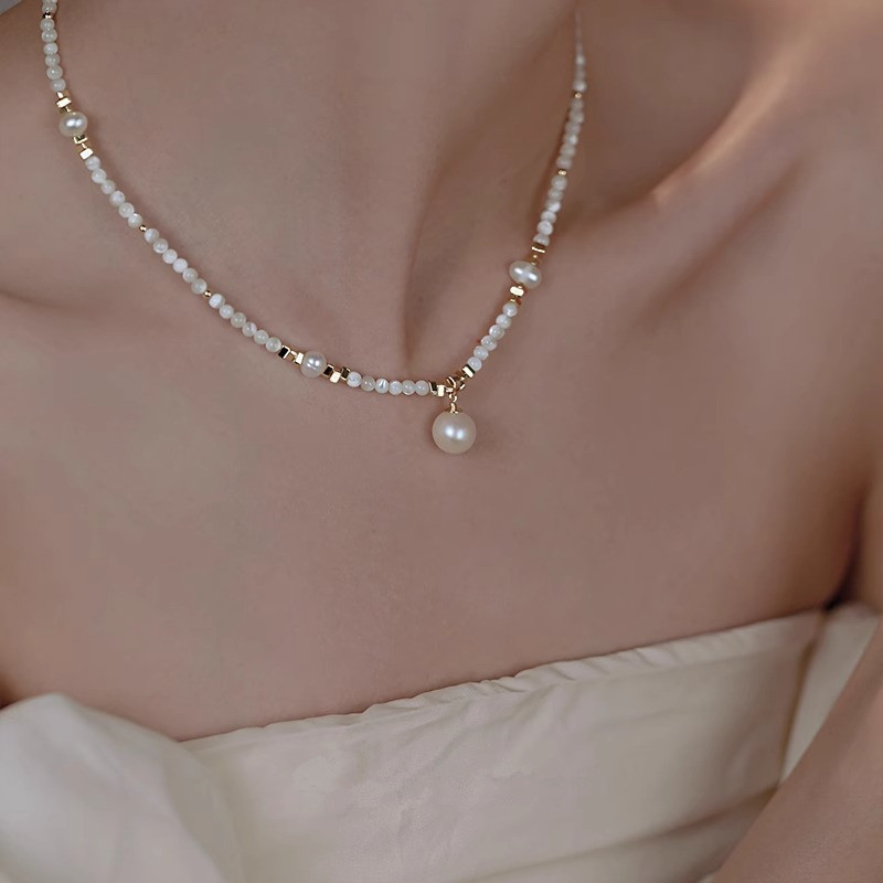 Pearl Trim Chain - Gaya Baru Trendi Mutiara Air Tawar