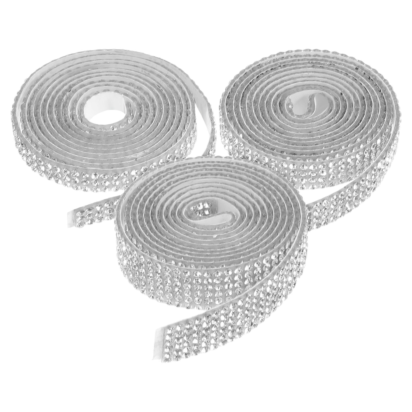3 Gulung Pita Rhinestone Perek - Embellishment Glue Craft ulasan dan harga