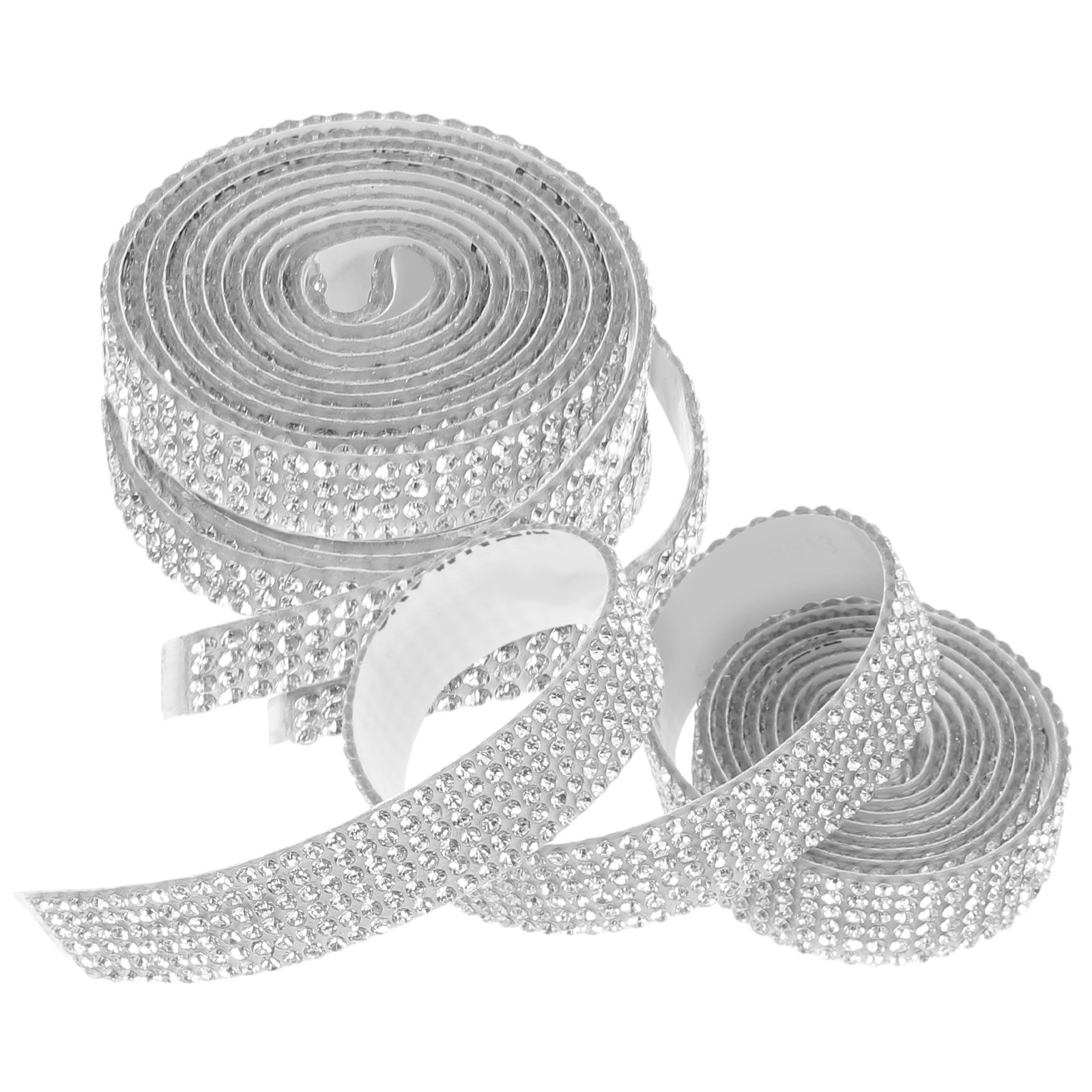 3 Gulung Pita Rhinestone Perek - Embellishment Glue Craft ulasan dan harga