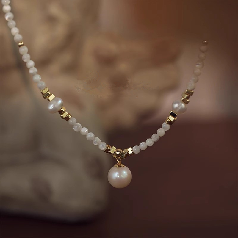 Gaya Baru Trendi Mutiara Air T - Pearl Trim Chain ulasan dan harga