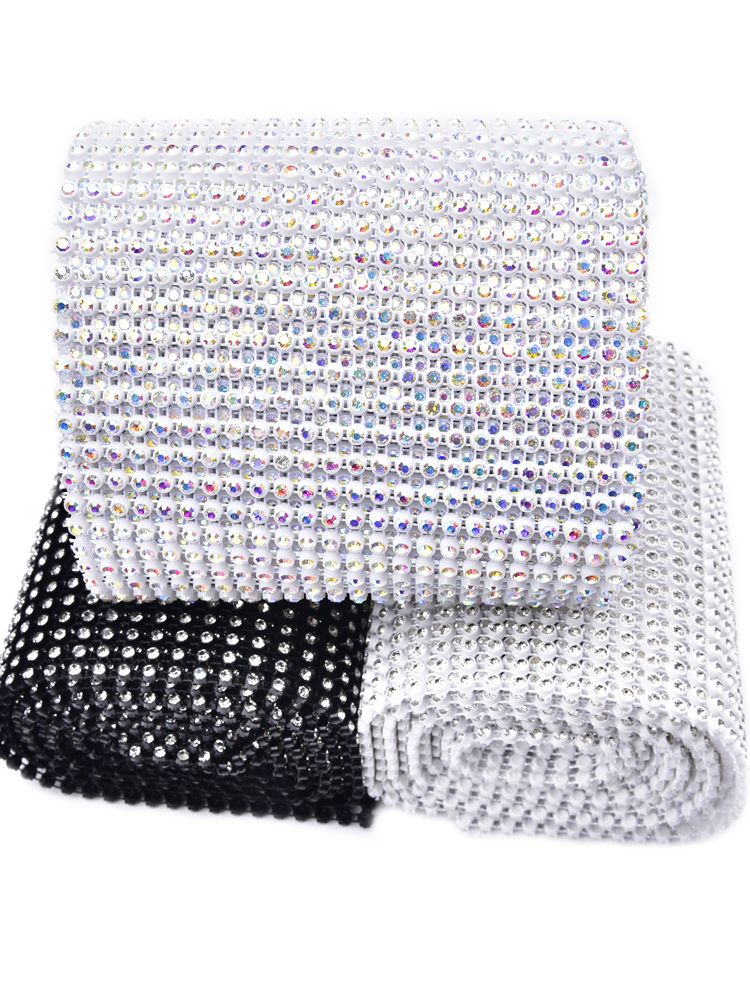 24 Baris Kristal Diamond Mesh  - Crystal Mesh Fabric ulasan dan harga